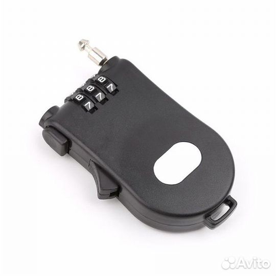 Кодовый замок с выдвижным тросом 115 см