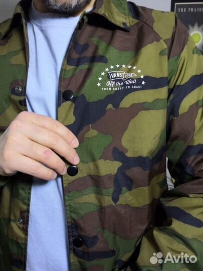 Vans coach jacket camo