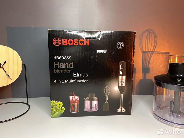 Погружной блендер 4 в 1 Bosch (новый)