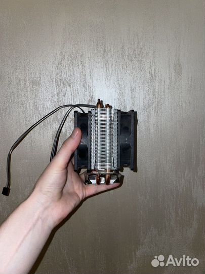 Радиатор для процессора пк + 2 вентилятора
