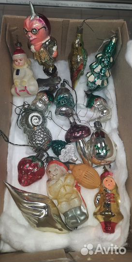 Елочные игрушки СССР и Звезда наконечник СССР