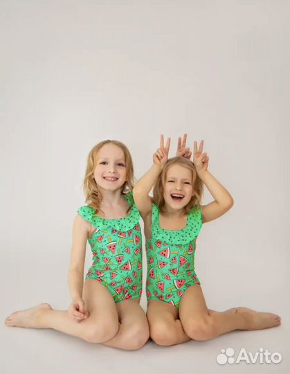 Новый слитный купальник для девочки