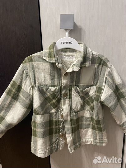 Детская рубашка в клетку