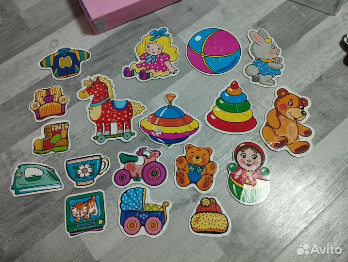 Пазлы 2-36 элементов для малышей и постарше