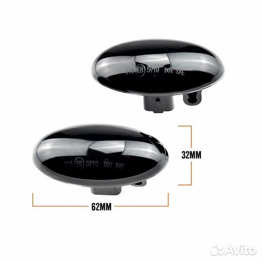 Динамические поворотники Peugeot Citroen Toyota