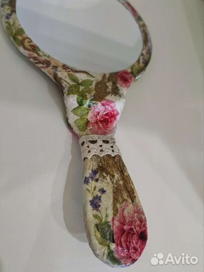 Зеркало на ручке ручной работы