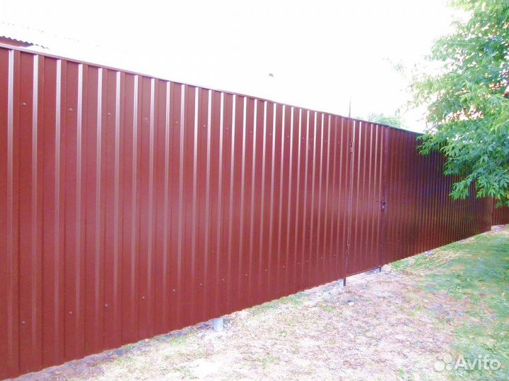 Заборы из профнастила, евроштакетника, 3D