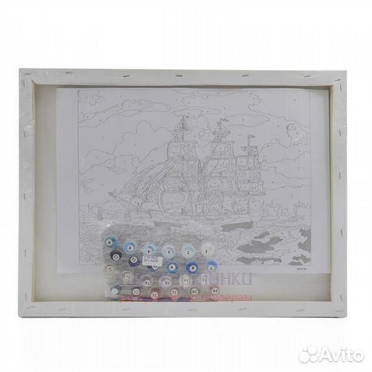 Картина по номерам 40x50 Домик у тихого