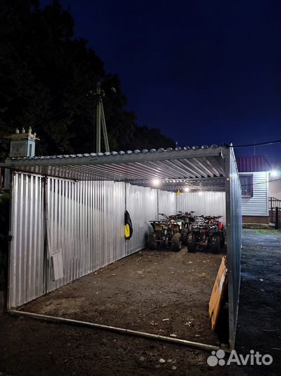 Гараж / Ракушка оцинкованный
