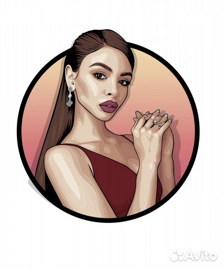 Электронный (векторный) портрет по фото