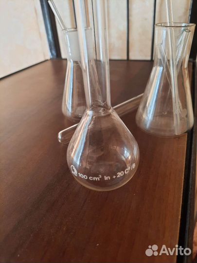 Колбы, пробирка стекло. СССР