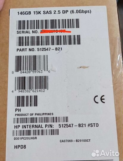 Жесткий диск для сервера 146gb sas 15k 512547-b21