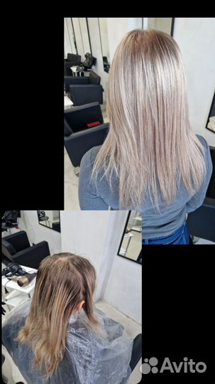 Модели, окрашивание волос