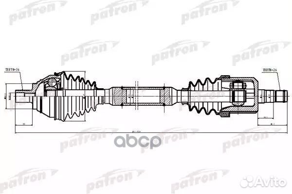 Полуось передн прав volkswagen: CC, jetta, pass