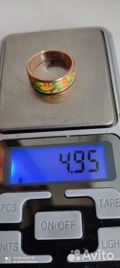 Кольцо серебро