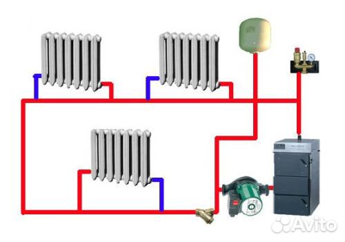 Монтаж отопления. сантехника