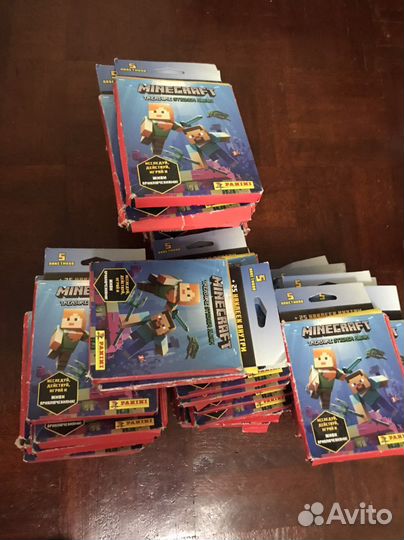 Наклейки panini Майнкрафт