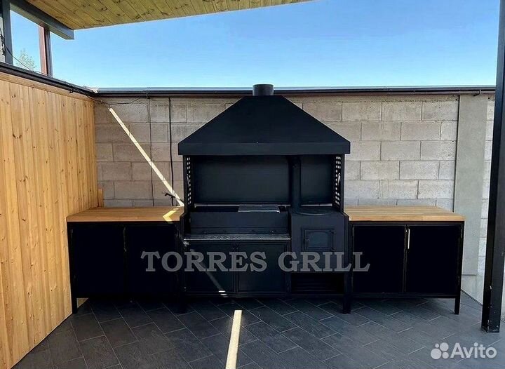 Мангальная зона из металла