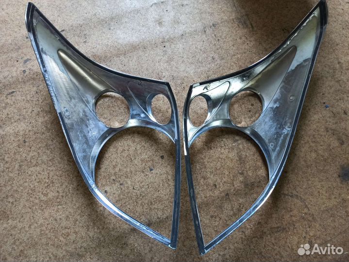 Накладки на фары prado 120