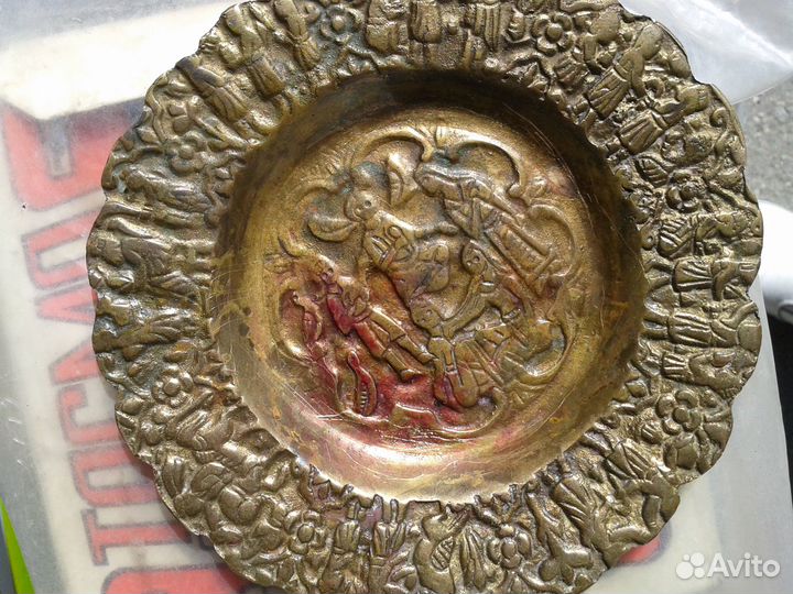 Тарелочка винтажная будда шайбы