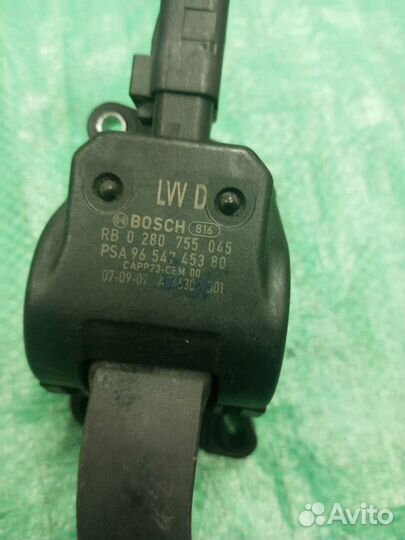 Педаль Citroen C4 PSA9654745380