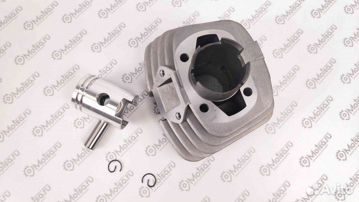Цилиндр Мопед Карпаты с поршнем+палец+кольца+стопо