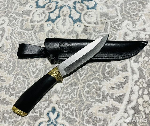 Нож Стерх-2 Пантера сталь D2 латунь кизляр