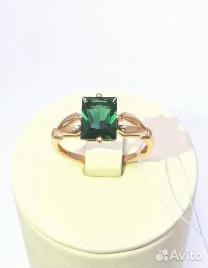 Золотое кольцо из красного золота 585 пробы, встав