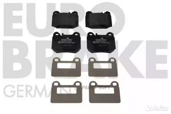 Eurobrake 5502223350 Колодки тормозные задн