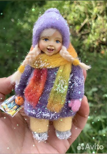 Ватные елочные игрушки