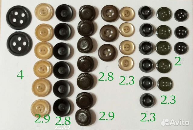 Пуговицы, крючки, петли, кнопки СССР