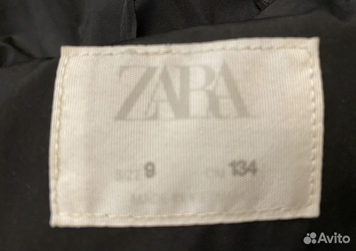 Пуховик для мальчика zara 134