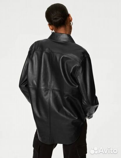 Рубашка кожаная женская Autograph M&S