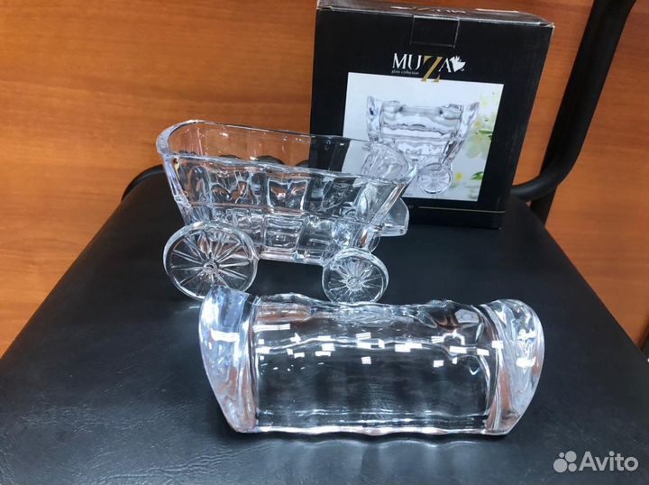 Конфетница стекло новая