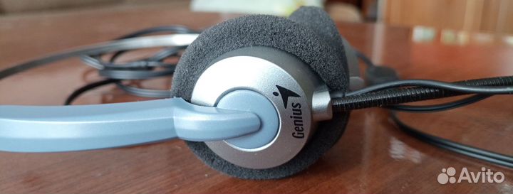 Наушники Genius проводные с микрофоном