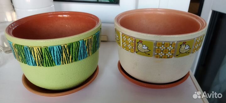 Цветочный горшок керамический