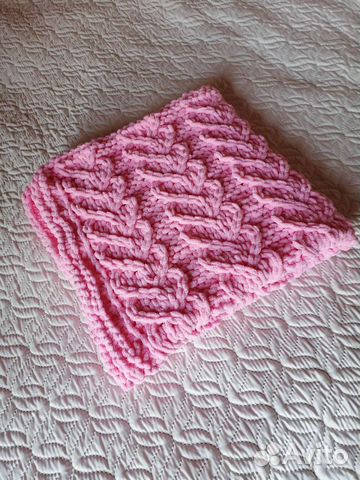 Плюшевый детский плед, ручная работа