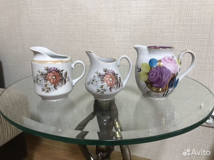 Молочники и соусник винтаж СССР