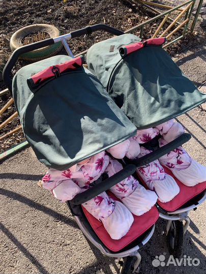 Коляска 2 в 1 для двойни bumbleride indie twin