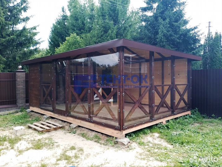 Жидкие окна для беседки