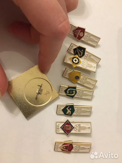 Значки олимпиада 1980г