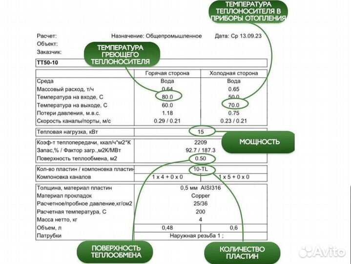 Паяный теплообменник тт50-10