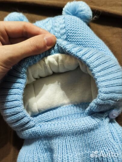 Шапка шлем для мальчика