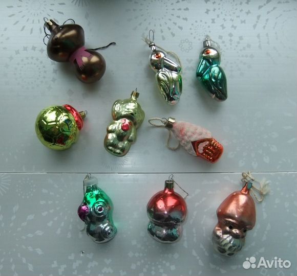 Игрушки елочные и др., в т.ч. СССР