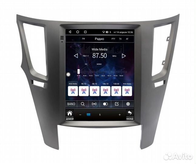 Магнитола тесла для Subaru Outback 2010 - 2014