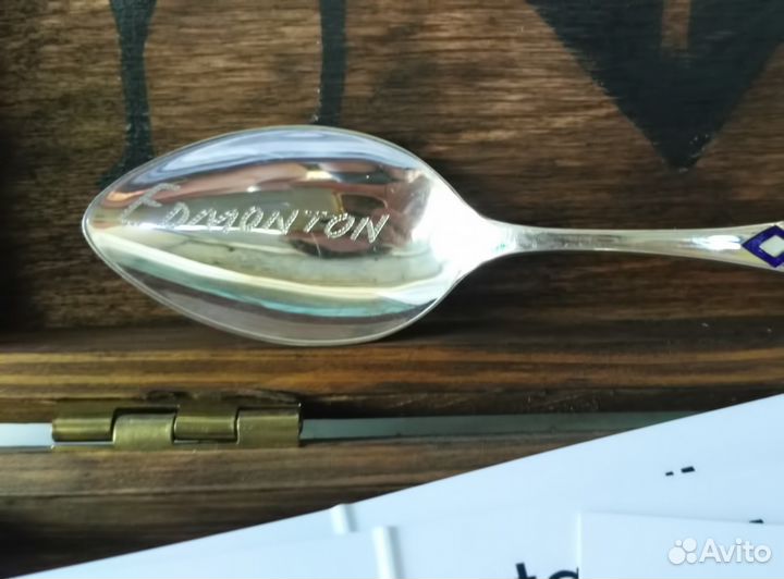 Коллекционная серебряная кофейная ложка