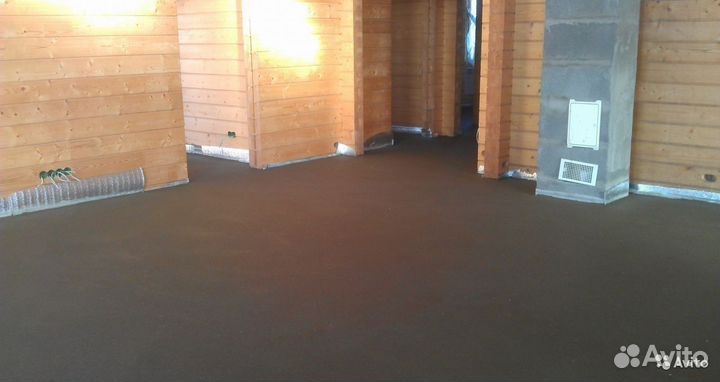 Полусухая стяжка пола, промышленные полы