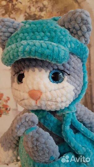 Вязаные игрушки кот