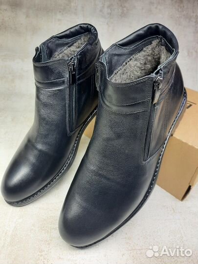 Ботинки зимние кожаные (Арт.86511)