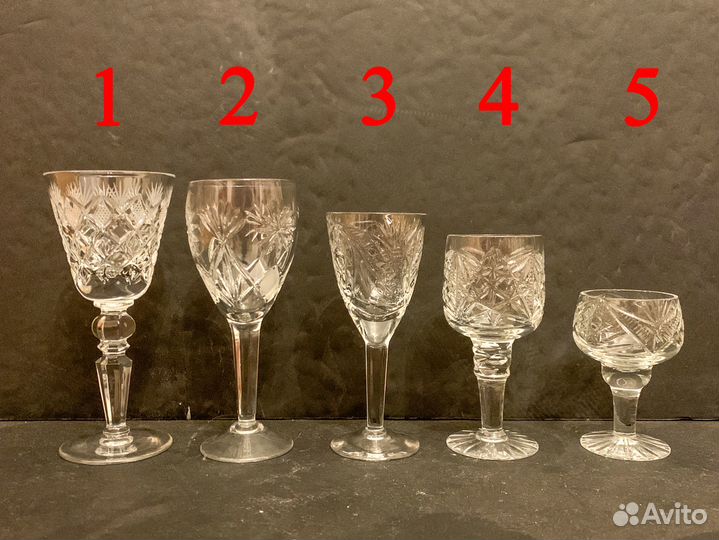 Хрустальные рюмки